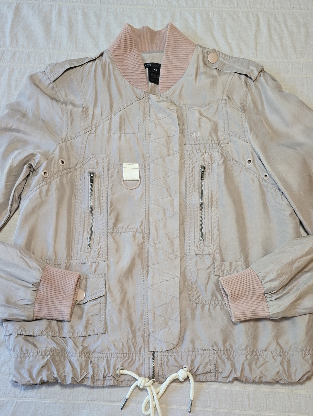 Marc Jacobs Mainline Silk Utility Jacket Women's Size XS